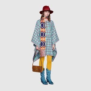 NWT Gucci filcoupe kaftan dress with GG logo